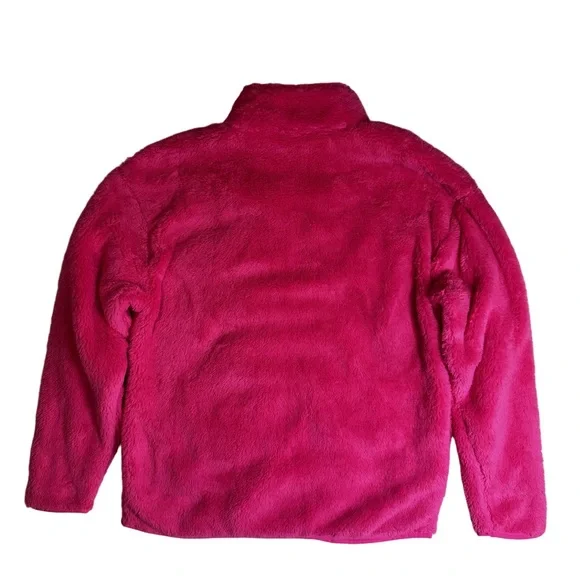 PINK Victoria's Secret Fuzzy Fleece Jacket Size XS Hot Pink Fleece Zip Up NWOT - Picture 4 of 11